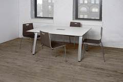 Rectangular White Conference Table